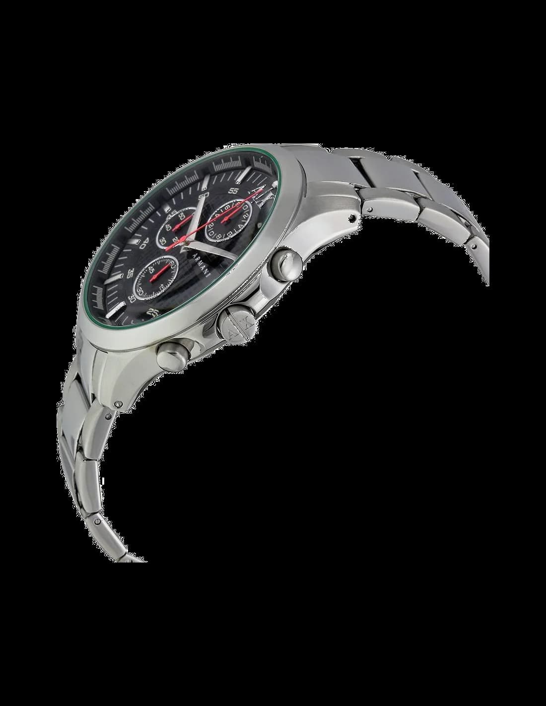 Montre Armani Exchange AX2163 Chronographe en Acier Inoxydable Noir vue 2