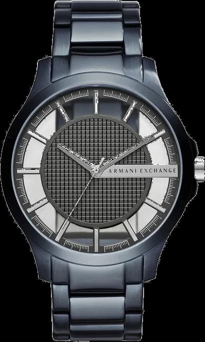 Montre Armani Exchange AX2401 en Acier Bleu avec Cadran Transparent