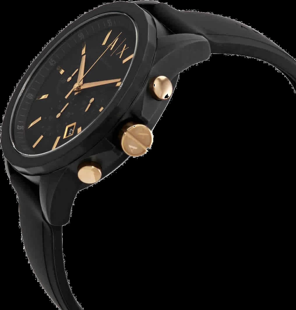 Montre Homme Armani Exchange AX7105 Bracelet Silicone Noir vue 3