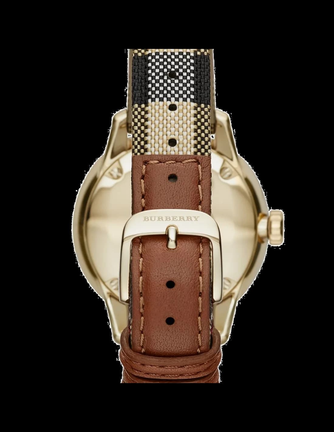 Montre Burberry BU10001 Classic Round 40mm Bracelet Cuir Monogramme vue 3