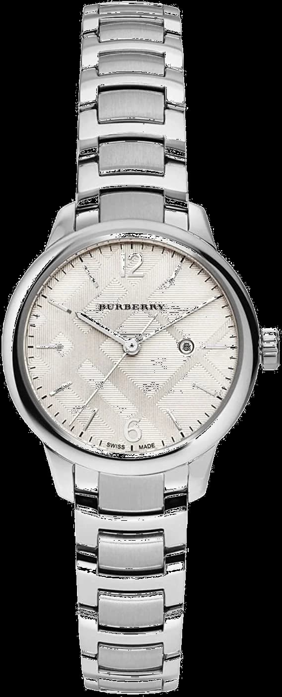 Montre Femme Burberry BU10108 Classic Acier Argenté Swiss Made