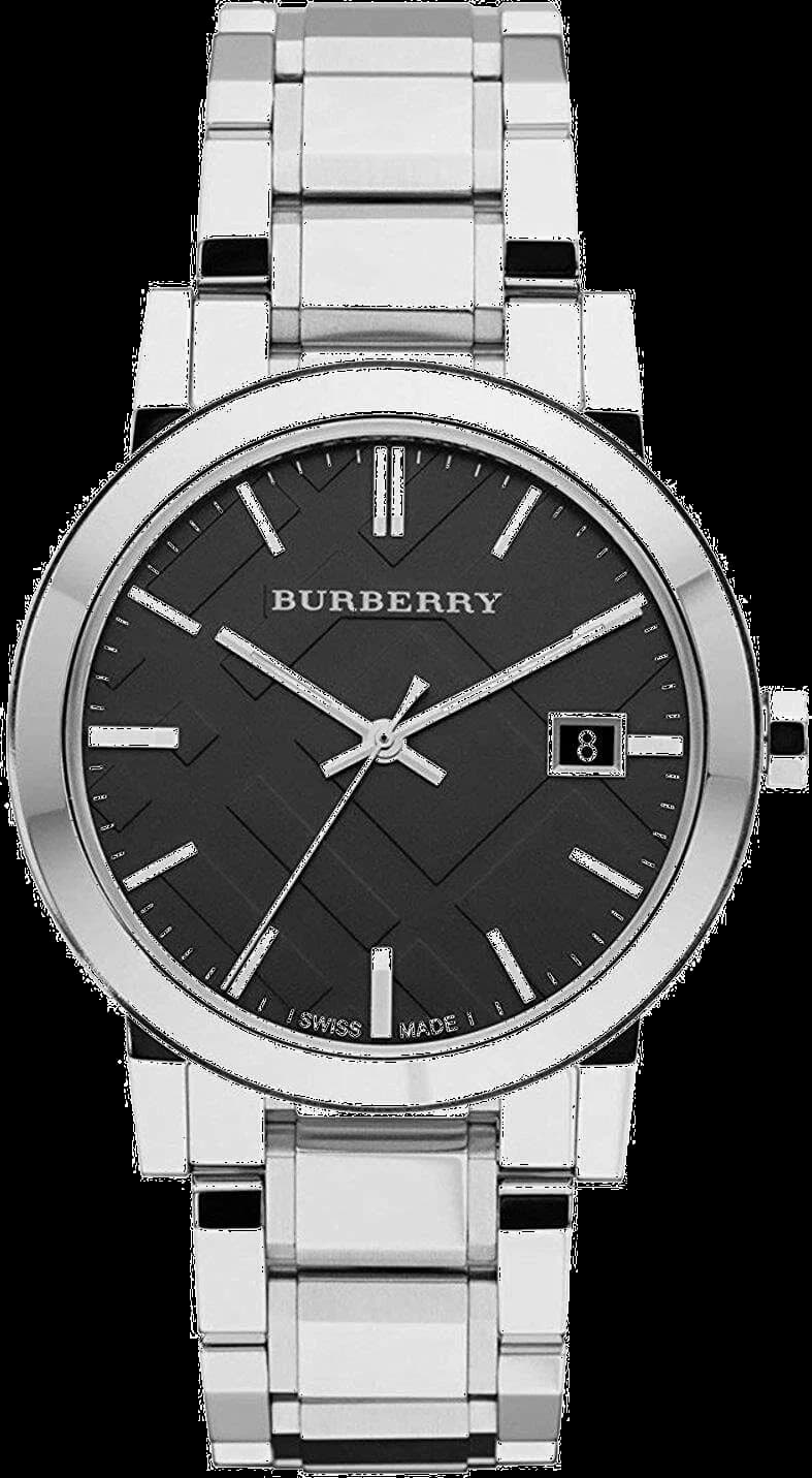 Montre Burberry BU9001 en Acier Inoxydable avec Cadran Noir