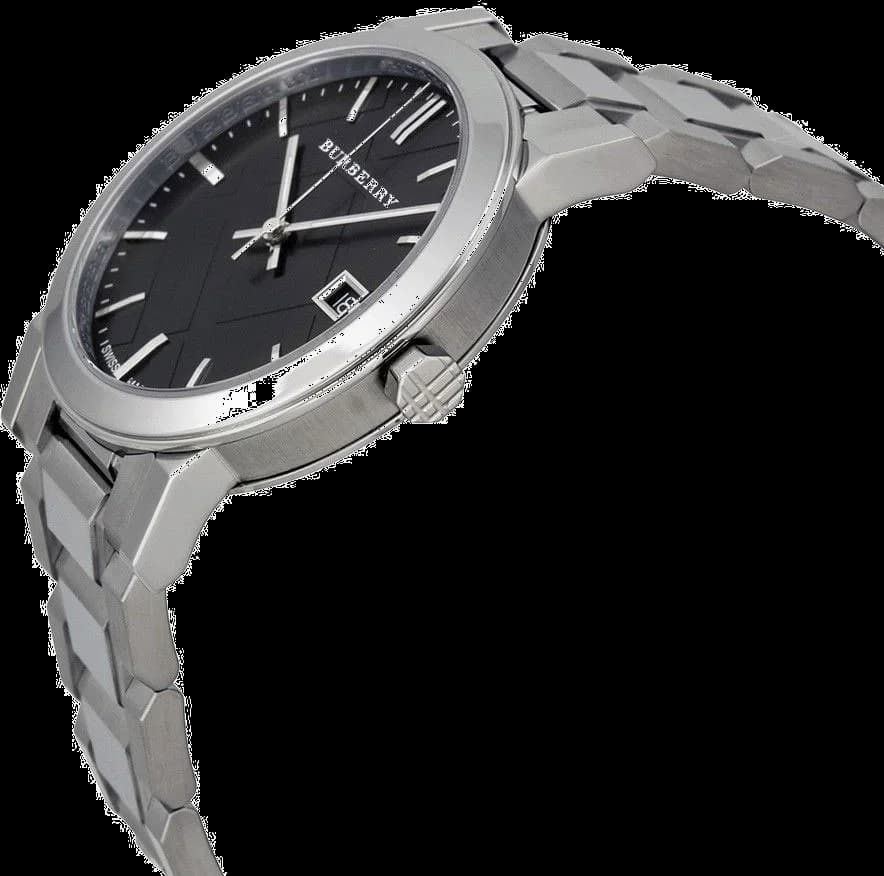 Montre Burberry BU9001 en Acier Inoxydable avec Cadran Noir vue 2