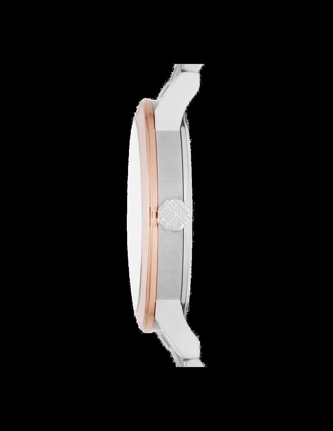 Montre Burberry BU9006 en Acier Inoxydable Bicolore Argent et Or Rose vue 2