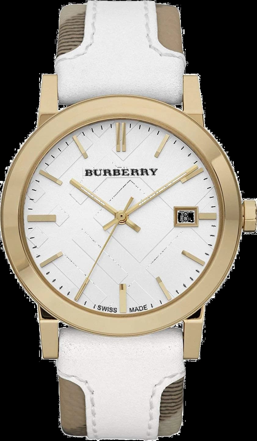 Montre Femme Burberry BU9015 Heritage Nova Bracelet Cuir Haymarket