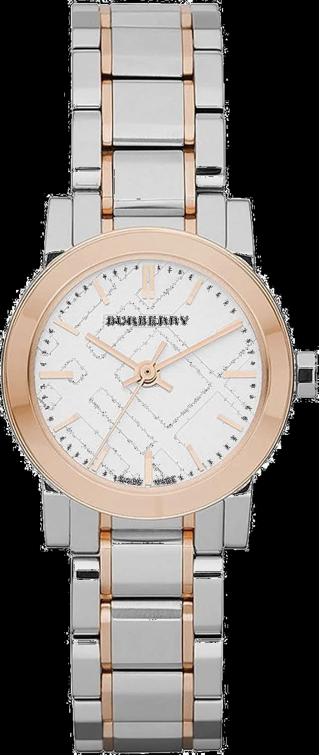 Montre Femme Burberry BU9205 The City Acier Bicolore Rose Gold
