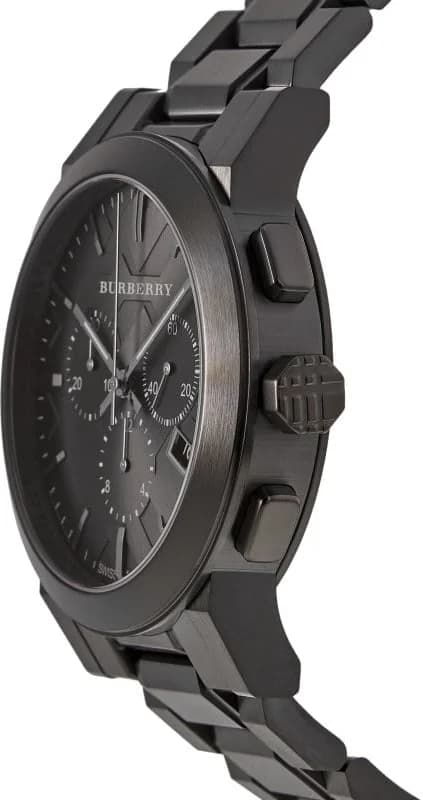Montre Burberry BU9354 Chronomètre en Acier Noir 42 mm vue 2