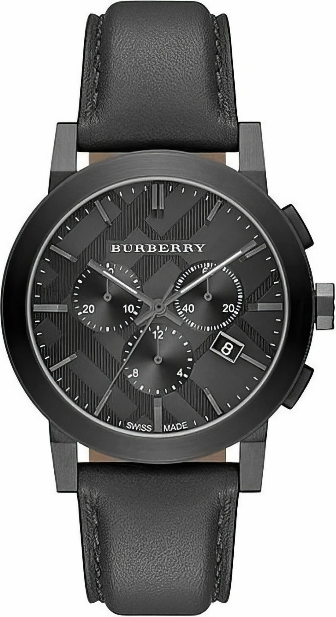 Montre homme Burberry The City BU9364 bracelet en cuir noir