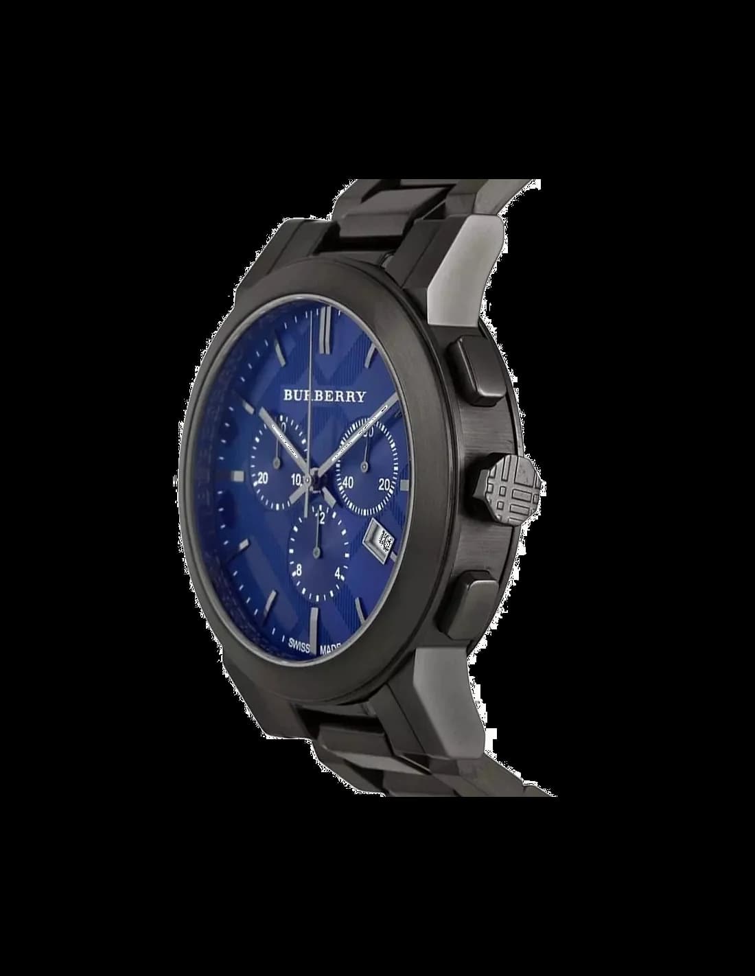 Montre Homme Burberry BU9365 Chronomètre à Cadran Bleu en Acier vue 2