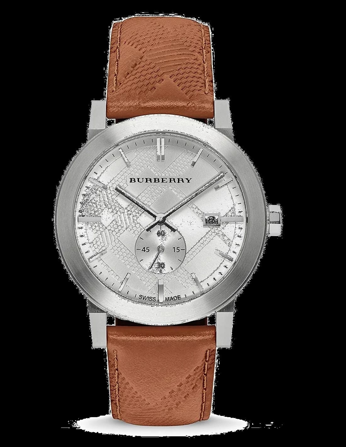 Montre Homme Burberry BU9904 avec bracelet en cuir marron