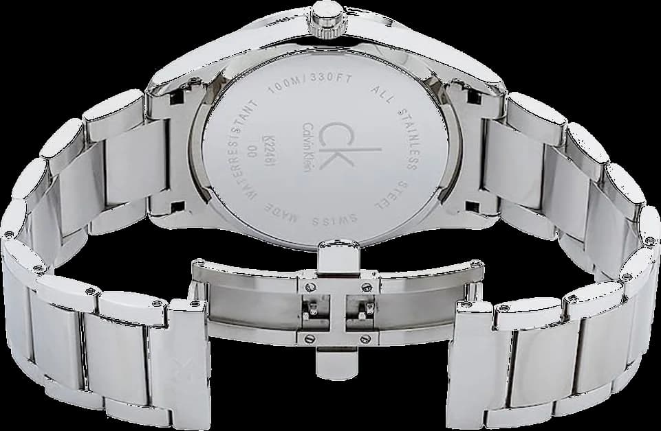 Montre Calvin Klein K2246120 en Acier Inoxydable avec Cadran Noir vue 3