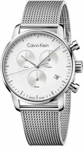 Montre Calvin Klein K2G27126 à Chronographe et Bracelet en Maille Milanaise