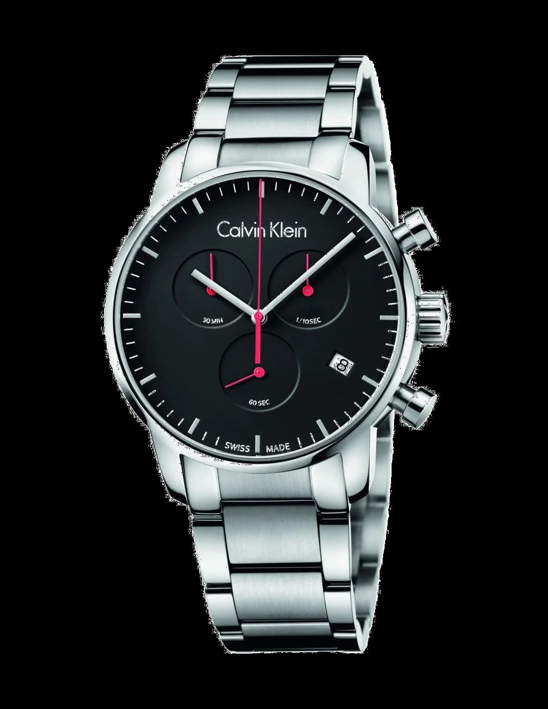 Montre Homme Calvin Klein K2G27141 City en Acier Inoxydable et Cadran Noir