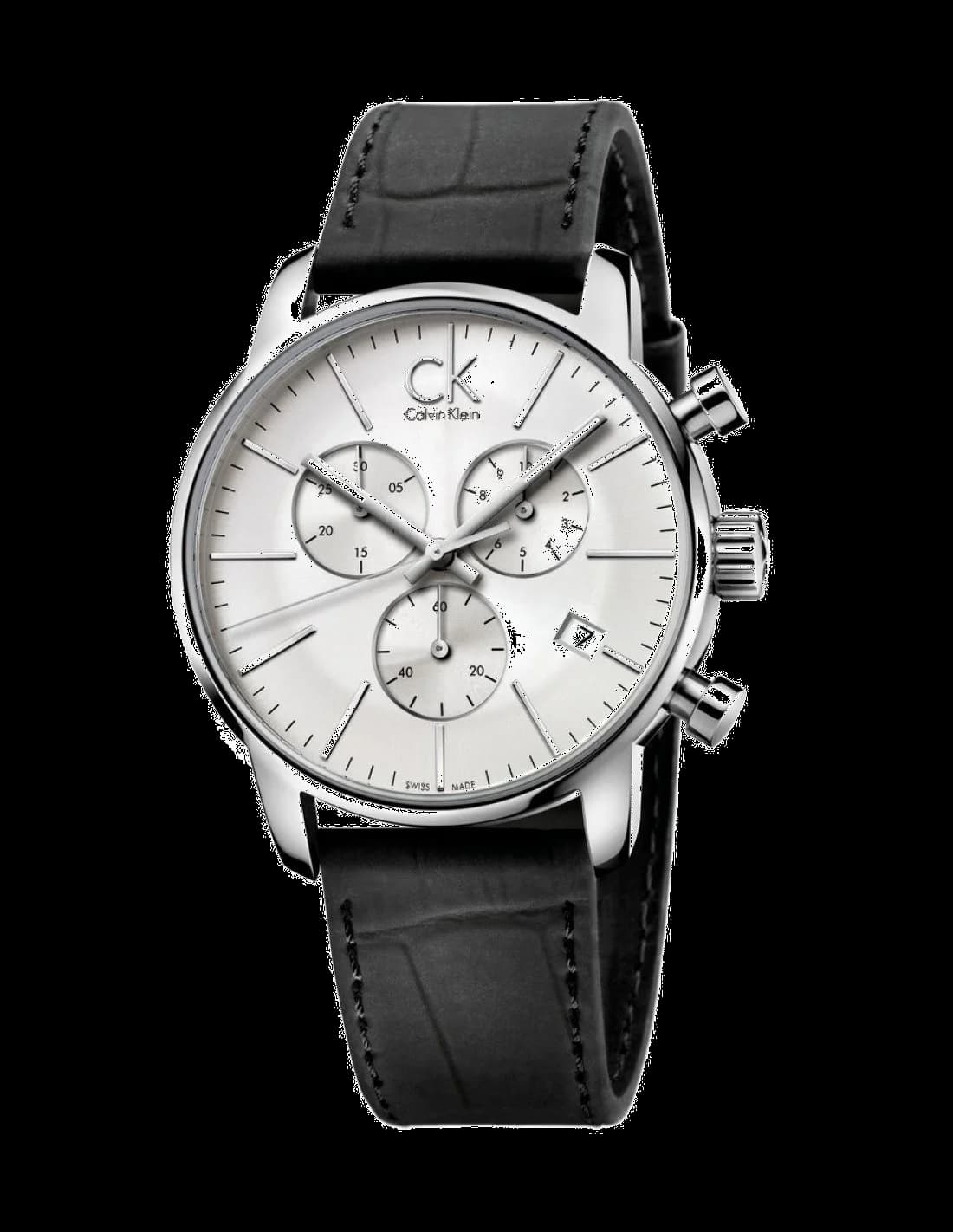 Montre Calvin Klein K2G271C6 Chronographe Bracelet Cuir Noir