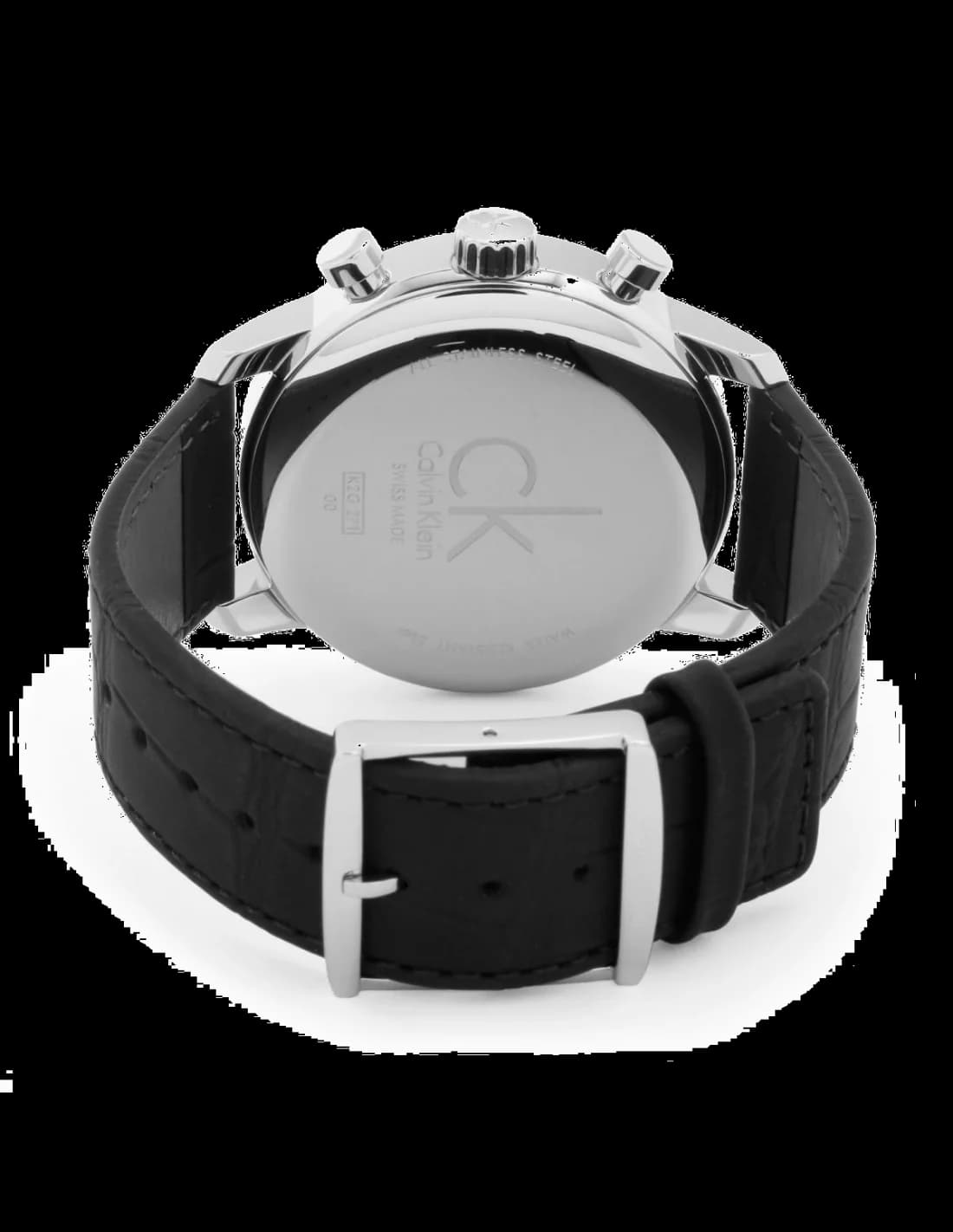 Montre Calvin Klein K2G271C6 Chronographe Bracelet Cuir Noir vue 2