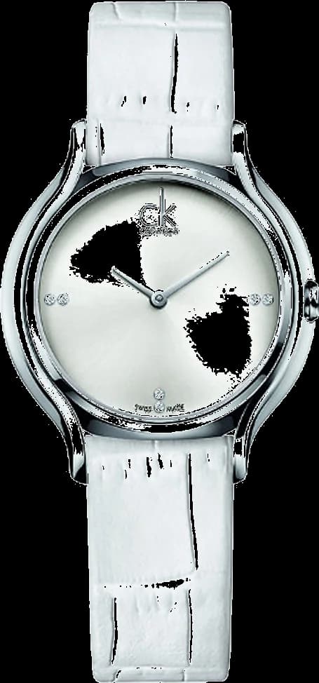 Montre Femme Calvin Klein Skirt K2U231KW Cuir Blanc Swiss Made