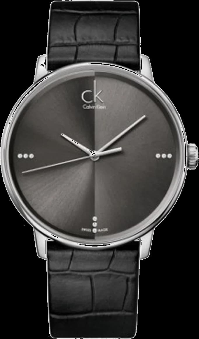 Montre Homme Calvin Klein K2Y2X1CU avec Bracelet en Cuir Noir