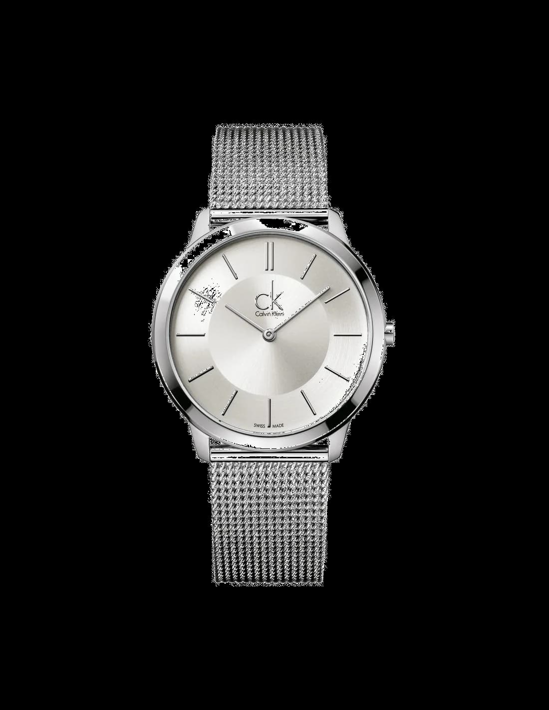 Montre Femme Calvin Klein K3M22126 Minimal Argent Bracelet Mesh Milanais