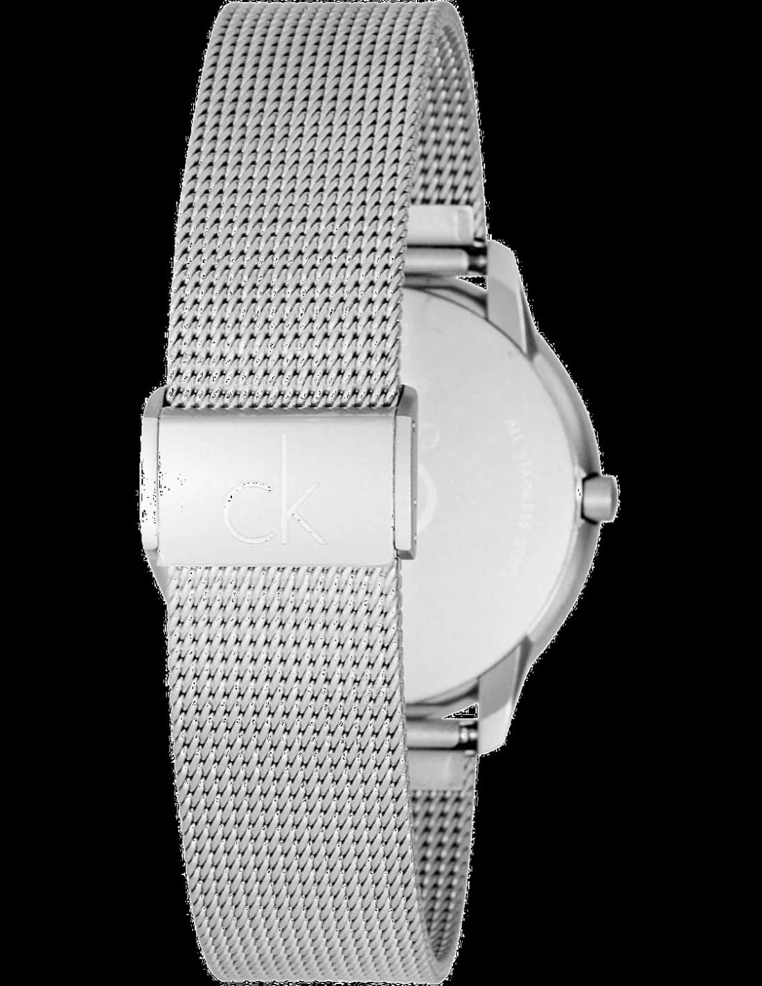 Montre Femme Calvin Klein K3M22126 Minimal Argent Bracelet Mesh Milanais vue 2