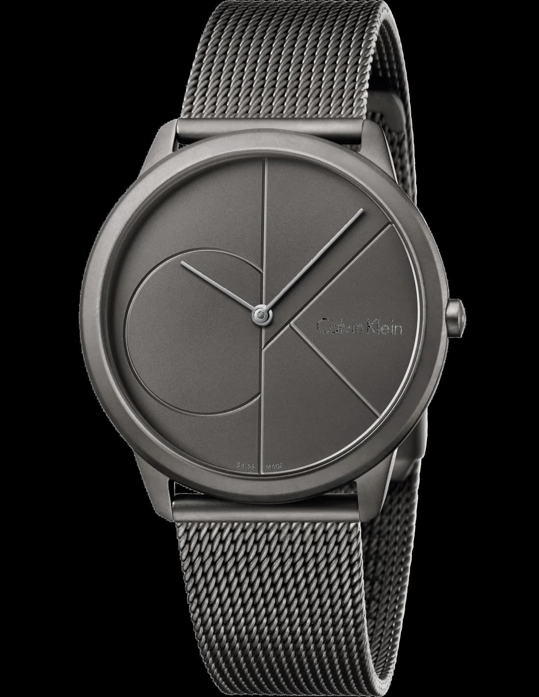 Montre Homme Calvin Klein K3M517P4 Minimal en Maille Milanaise Grise