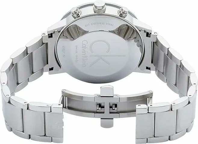 Montre Calvin Klein CK Chrono Post-minimal K7627161 cadran noir vue 3