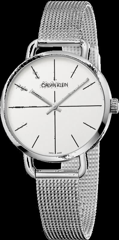 Montre Unisexe Calvin Klein Even K7B23126 Acier Argenté Maille Milanaise