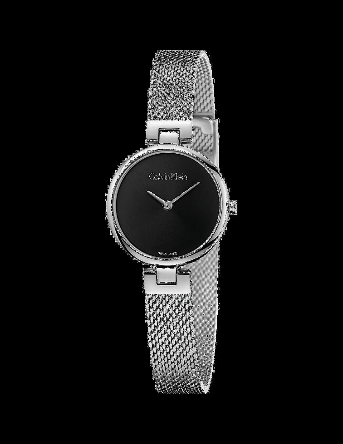 Montre Femme Calvin Klein K8G23121 en Acier et Maille Milanaise