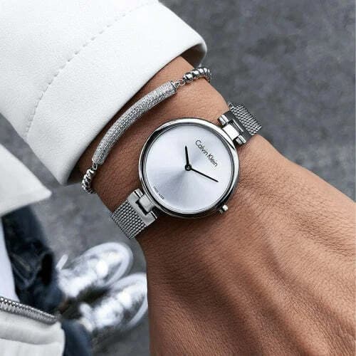 Montre Femme Calvin Klein K8G23126 Maille Milanaise Argentée Swiss Made vue 5