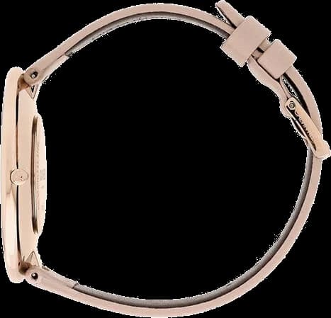 Montre Calvin Klein K8Y236Z6 Bracelet Cuir Rose et Cadran Minimaliste vue 3