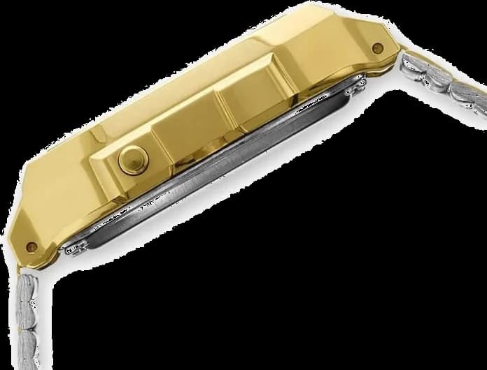 Montre Casio A168WEGC-3EF Dorée avec Cadran Camouflage Vert Militaire vue 2