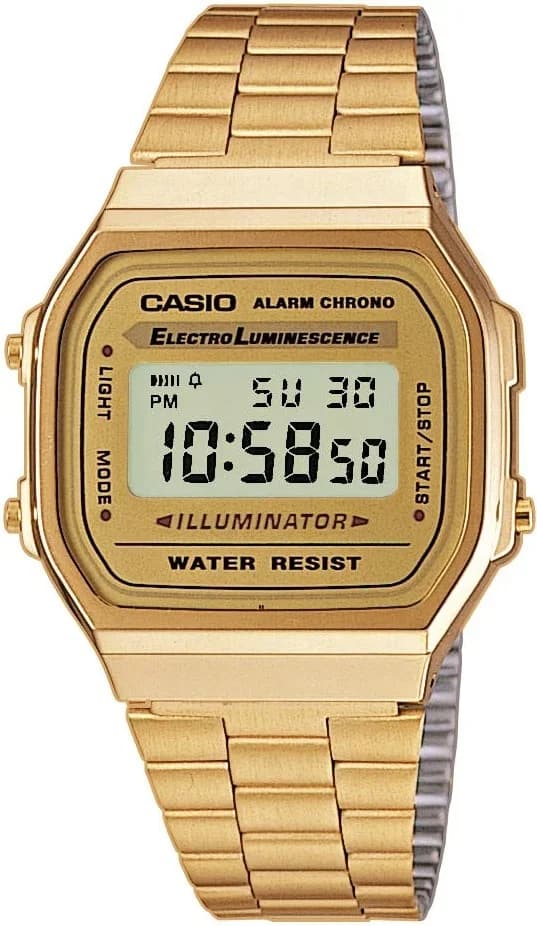 Montre Casio A168WG-9EF en Acier Inoxydable Doré