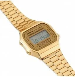 Montre Casio A168WG-9EF en Acier Inoxydable Doré vue 2