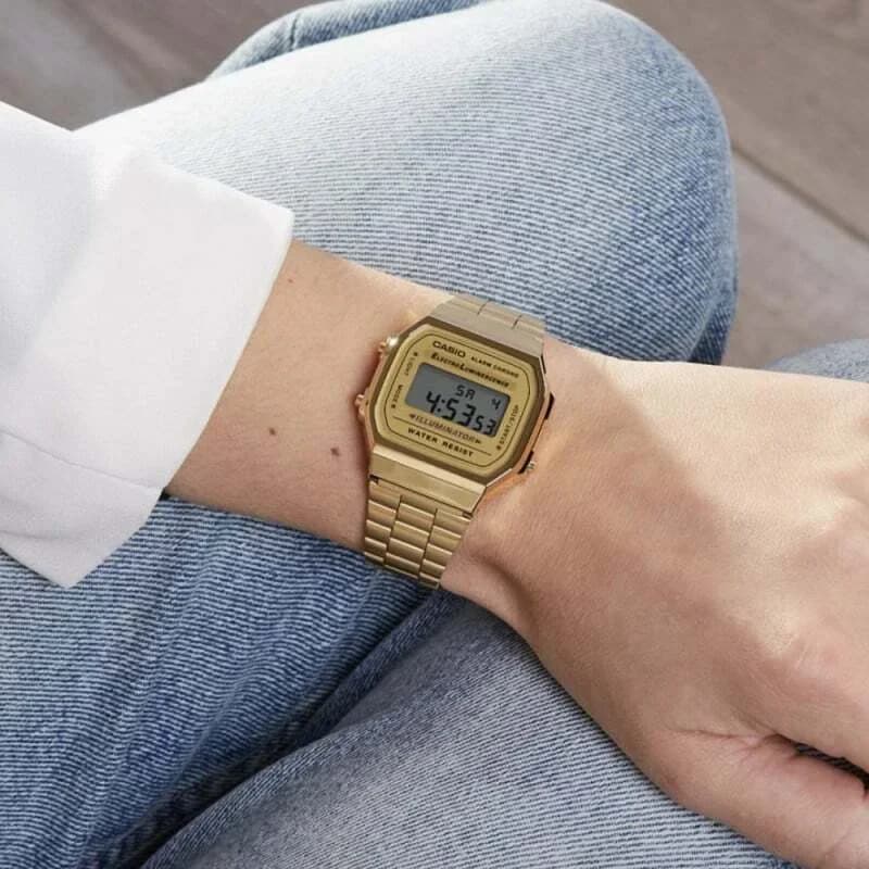 Montre Casio A168WG-9EF en Acier Inoxydable Doré vue 4