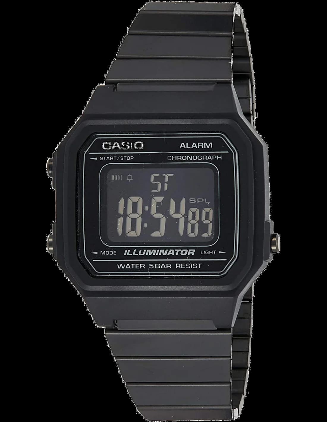 Montre Casio B650WB-1B en Acier Noir à Affichage Digital