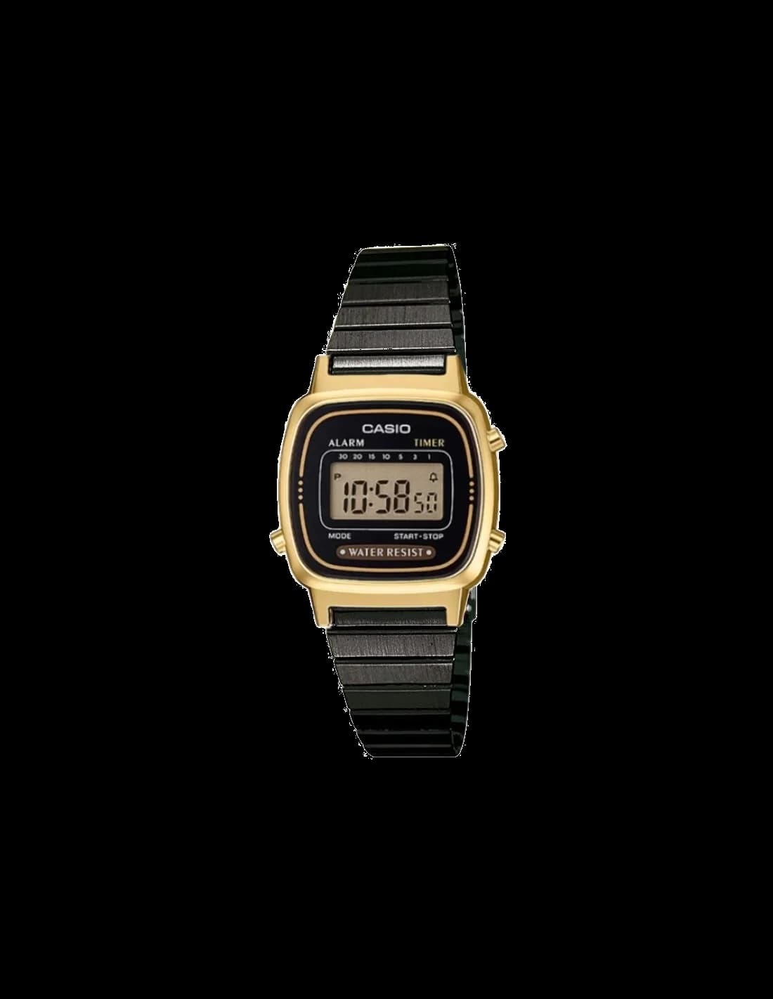 Montre Casio LA670WEGB-1BEF Métal Noir Affichage Digital
