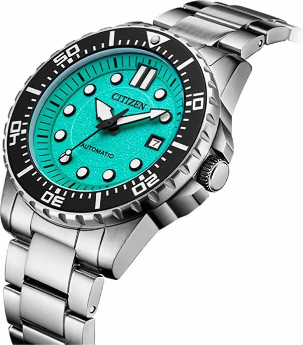 Montre Homme Citizen NJ0170-83X Automatique Acier Cadran Bleu Tiffany vue 2