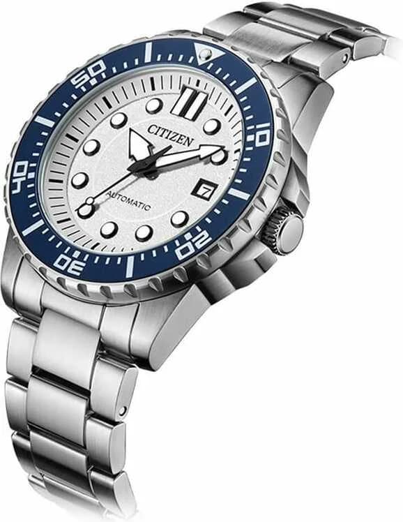 Montre Citizen NJ0171-81A Automatique Sport en Acier avec Cadran Blanc vue 2