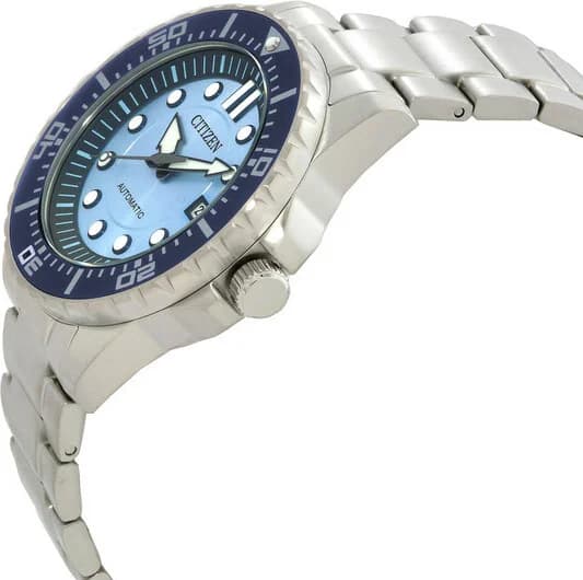 Montre Citizen NJ0178-81M Automatique Cadran Bleu Glacier Acier vue 2