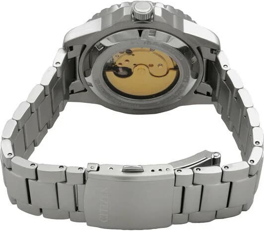 Montre Citizen NJ0178-81M Automatique Cadran Bleu Glacier Acier vue 3