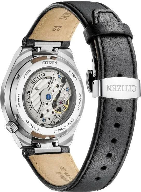 Montre Citizen NK5010-01H Tsuyosa Automatique Bracelet Cuir vue 3