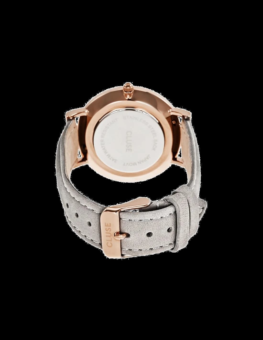 Montre Femme Cluse La Bohème CL18018 bracelet en cuir gris vue 2