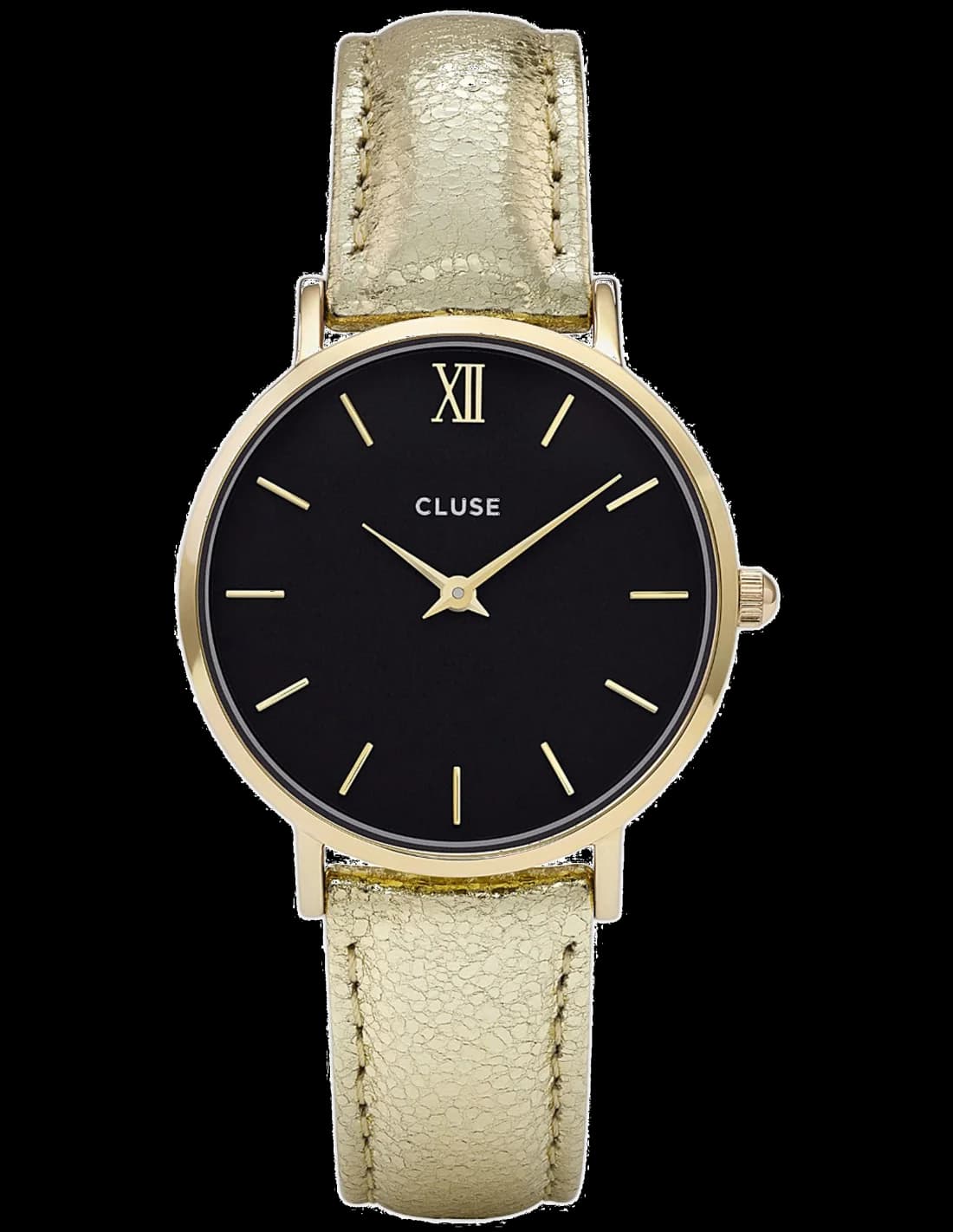 Montre Femme Cluse Minuit CL30037 bracelet en cuir doré