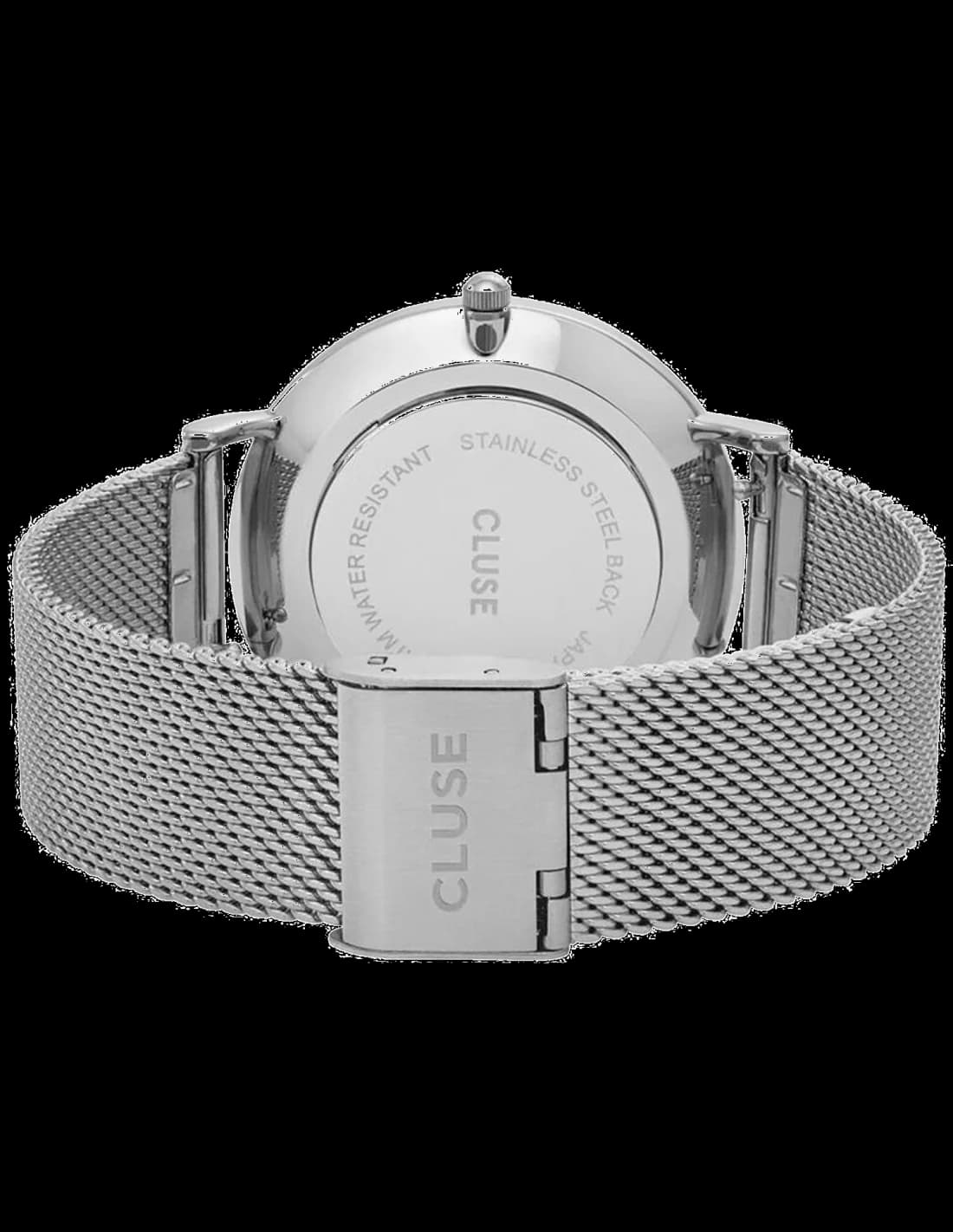 Montre Cluse La Bohème CL18105 bracelet en maille milanaise acier argenté vue 2