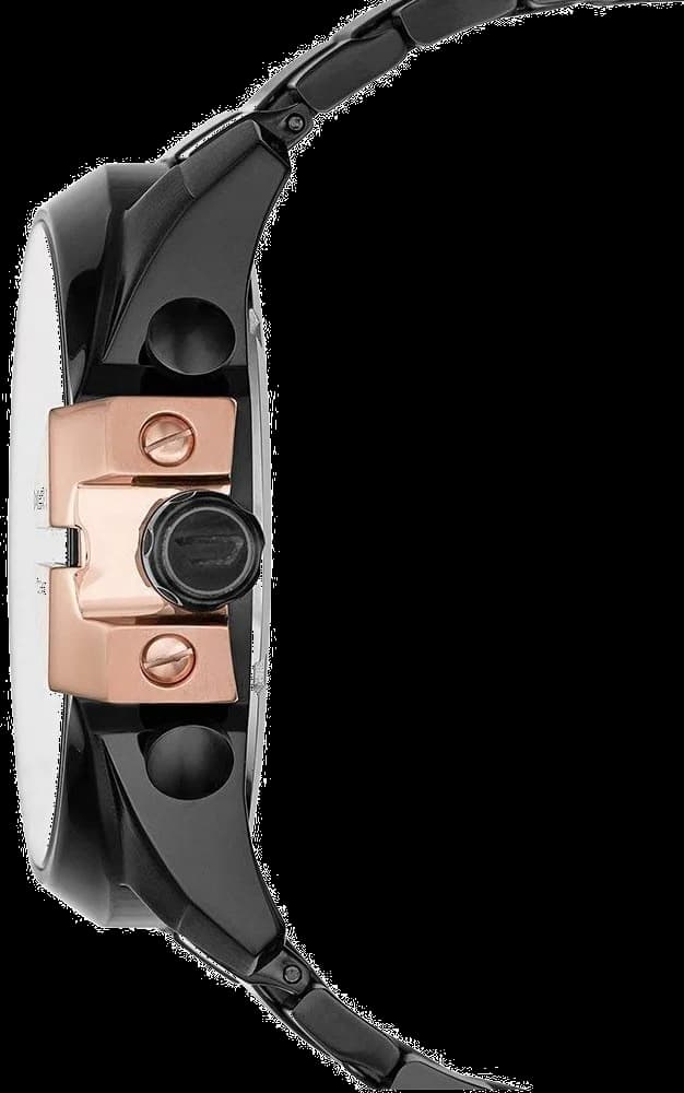 Montre Homme Diesel DZ4309 Noire et Plaques Or Rose vue 2