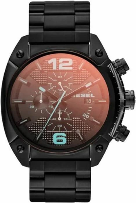 Montre Diesel DZ4316 en Acier Noir avec Verre Iridescent vue 2