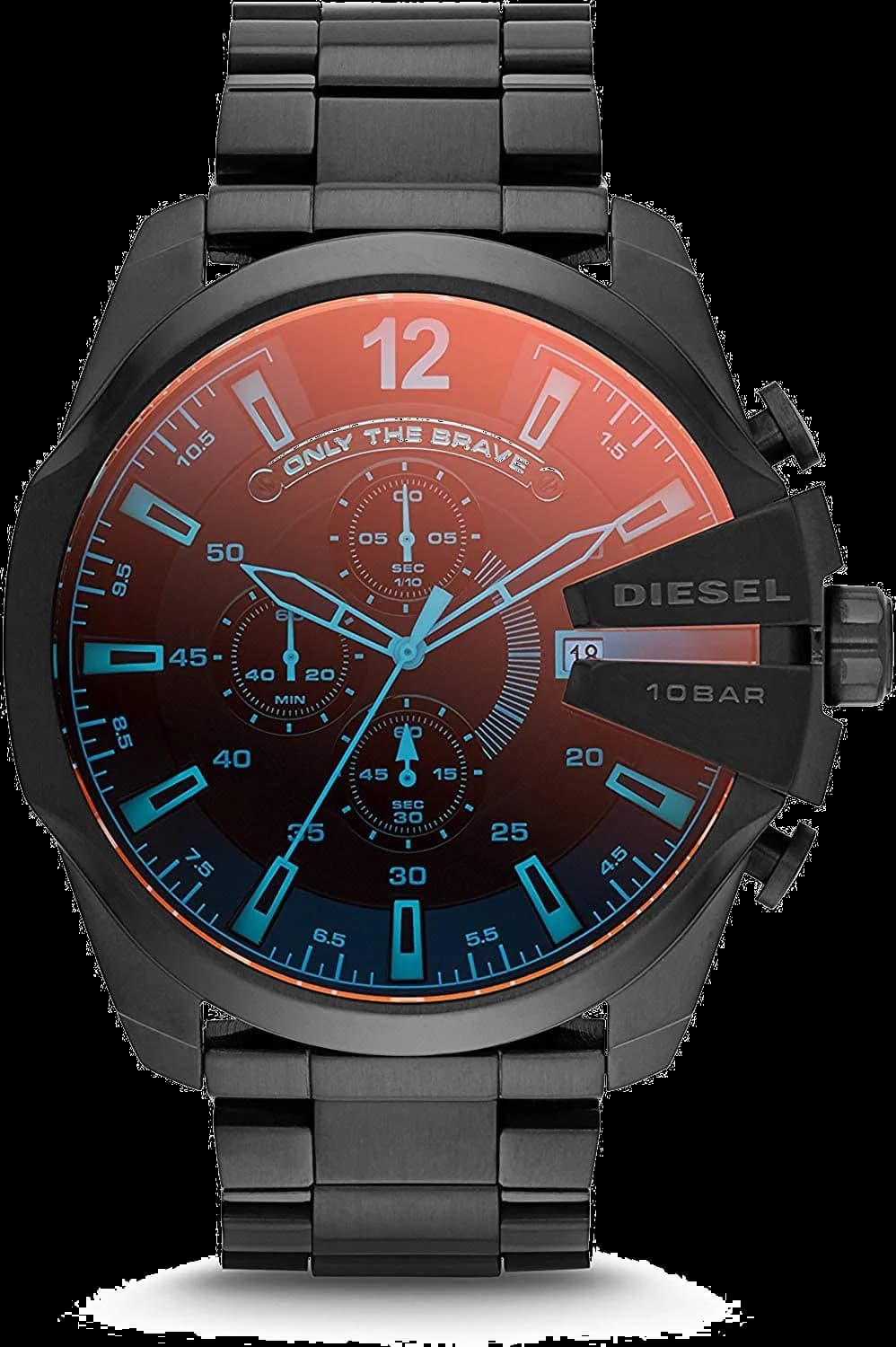 Montre Diesel DZ4318 en Acier Noir et Verre aux Reflets Iridescents