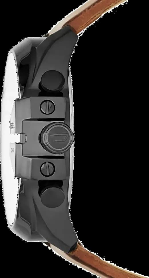 Montre Diesel DZ4343 Bracelet Cuir Marron et Boîtier Acier Robuste vue 3