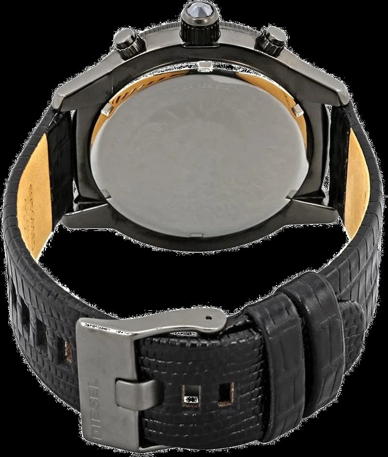 Montre Diesel DZ4437 Padlock Chronographe Noir Intégral vue 4