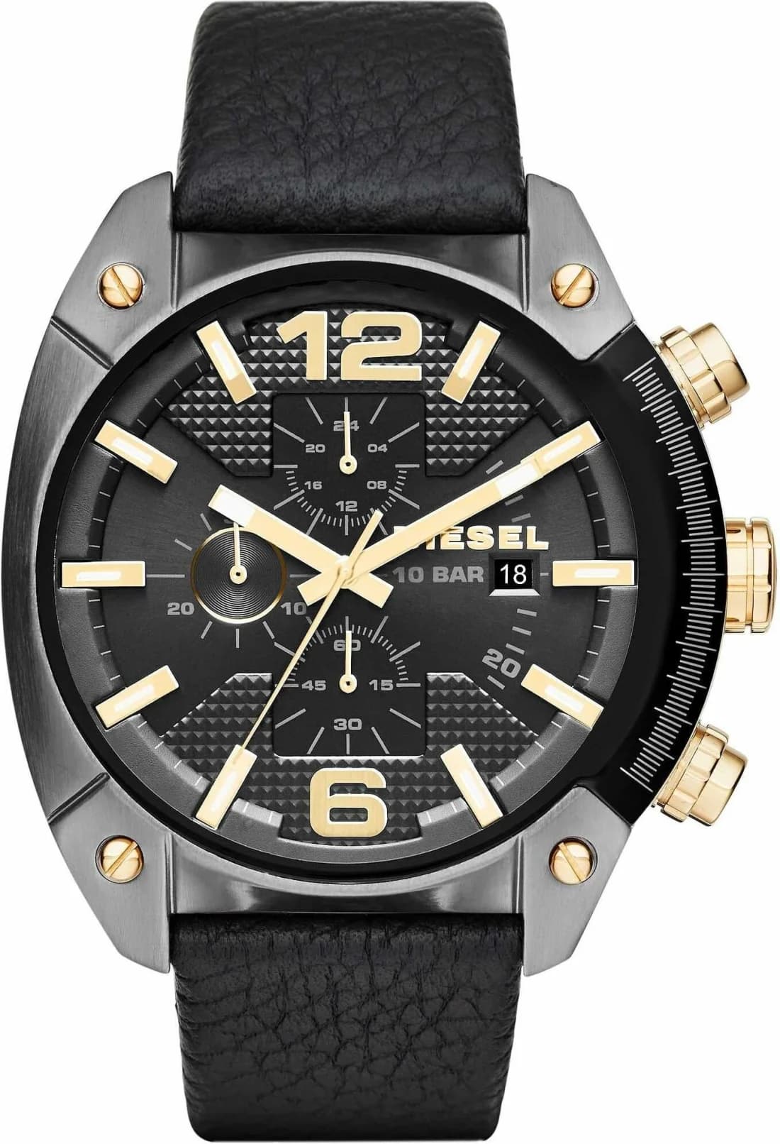 Montre Diesel DZ4568 Mega Chief Bracelet Denim Bleu vue 3