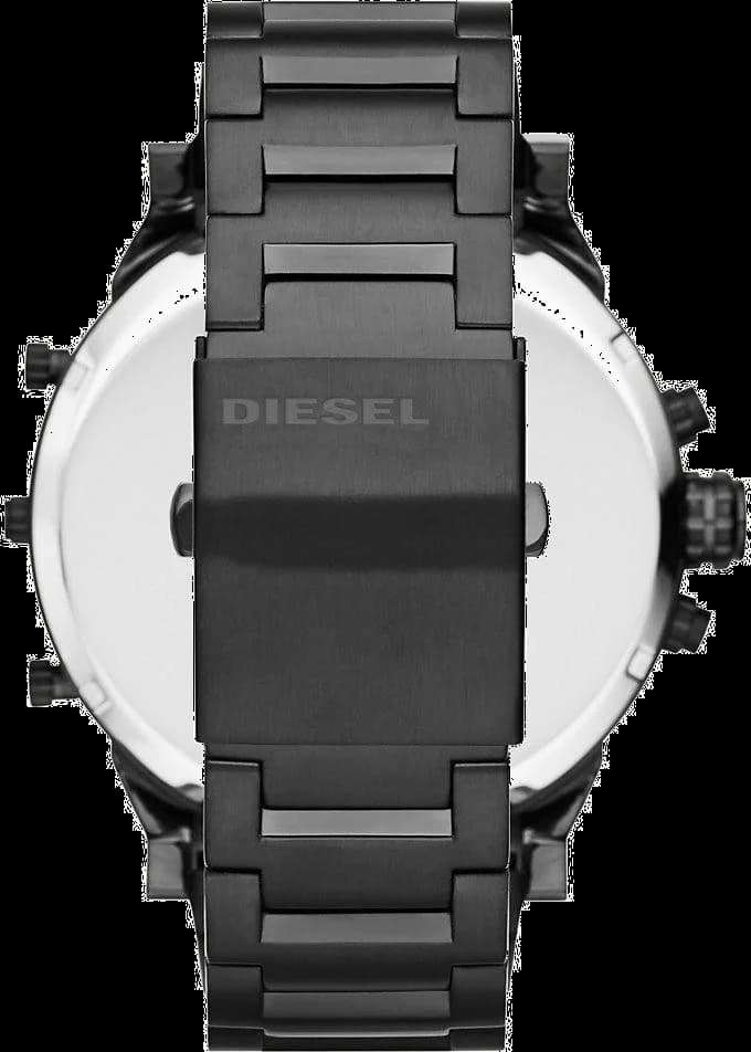Montre Diesel DZ7312 Mr Daddy 2.0 acier noir rehauts or rose élégance contemporaine vue 3